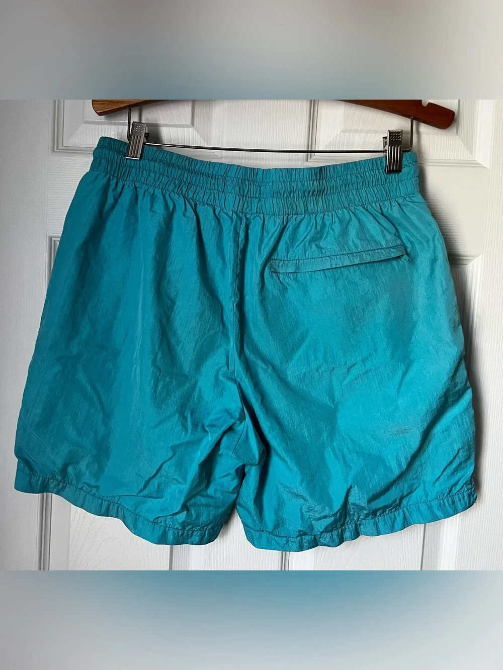 GUESS Men’s Go Patch Vintage Teal Shorts Swim Trunks